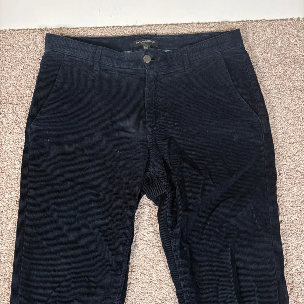 Banana Republic Aiden Pant Men's 34x33 Corduroy Casual Straight Leg Trousers‎